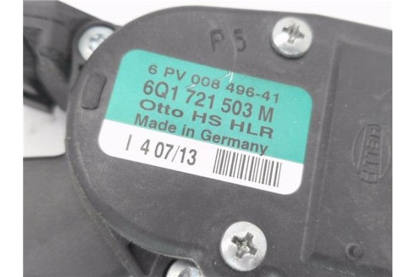Recambio de pedal acelerador para seat ibiza berlina (6j5) 1.6 tdi referencia OEM IAM 6Q1721503M  