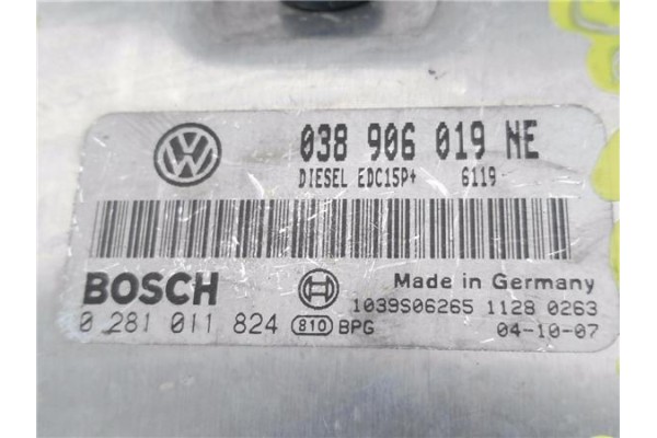 Recambio de centralita para seat cordoba berlina (6l2) 1.9 tdi referencia OEM IAM 038906019NE 0281011824 