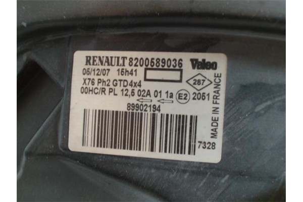 Recambio de faro delantero izquierdo para renault kangoo i (f/kc0) 1.5 dci (kc07) referencia OEM IAM 8200589036 89902194 