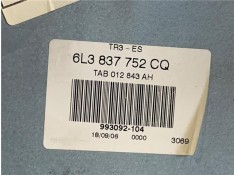 Recambio de elevalunas electrico delantero derecho para seat ibiza (6l1) 1.4 fresh referencia OEM IAM 6L3837756AA 6L3837756Q 