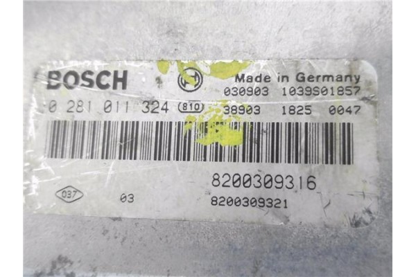 Recambio de centralita para renault laguna ii (bg0) 1.9 dci (bg0g) referencia OEM IAM 8200309316 0281011324 
