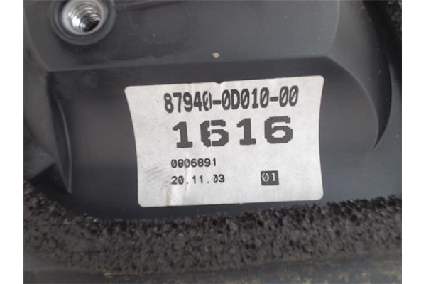 Recambio de retrovisor izquierdo para toyota yaris (ncp1/nlp1/scp1) referencia OEM IAM 879400D01000 0806891 