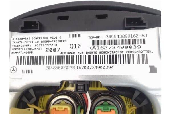 Recambio de airbag volante para mercedes-benz clase c (bm 204) berlina 3.0 c 280 (204.054) referencia OEM IAM 305543899162AJ 096