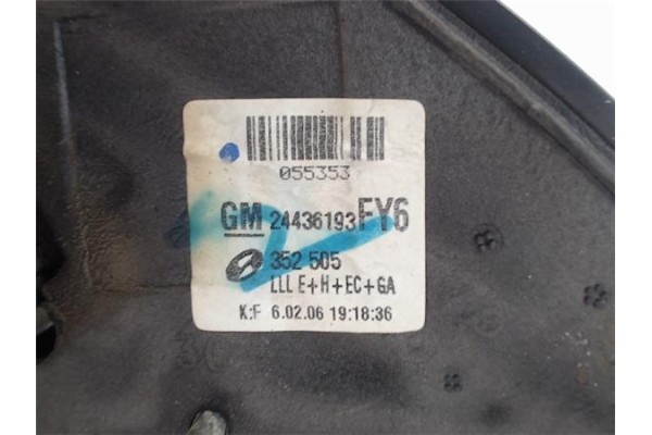 Recambio de retrovisor electrico izquierdo para opel vectra c berlina referencia OEM IAM 24436193FY6  