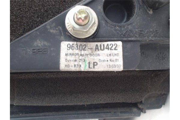 Recambio de retrovisor electrico izquierdo para nissan primera hatchback (p12) 1.6 referencia OEM IAM 96302AU480 96302AU481 
