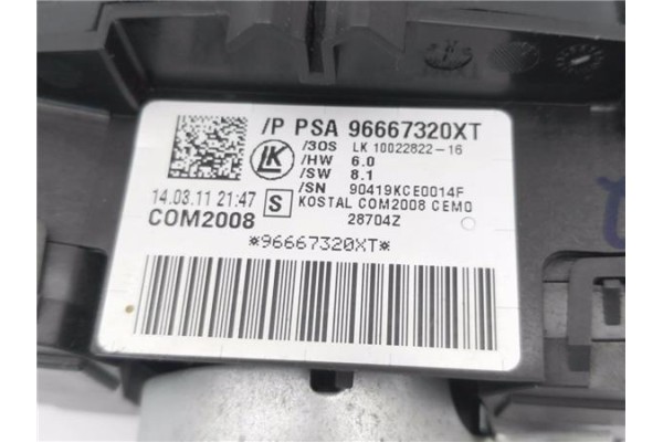 Recambio de mando intermitencia para peugeot 3008 1.6 hdi referencia OEM IAM 96667320XT 6242WQ 