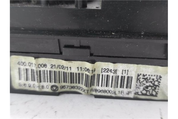 Recambio de mandos climatizador para peugeot 3008 1.6 hdi referencia OEM IAM 96738322XT 6452Y3 