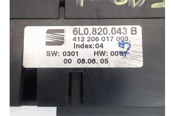 Recambio de mandos climatizador para seat ibiza (6l1) 1.9 tdi referencia OEM IAM 6L0820043B  