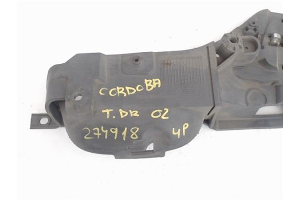 Recambio de manilla int. puerta trasero derecha para seat cordoba berlina (6k2) 1.9 d referencia OEM IAM 6K4837114 T4837114 