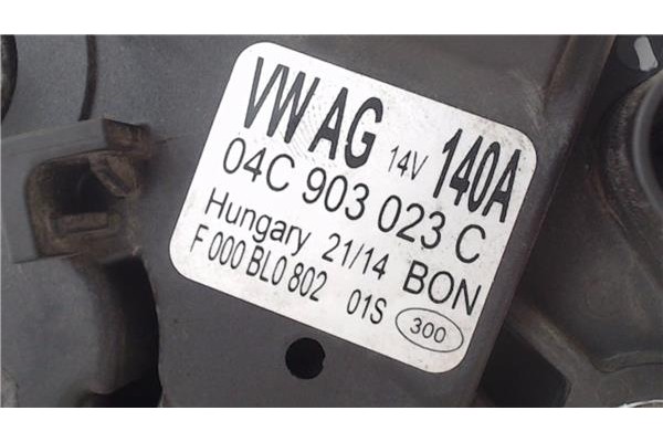 Recambio de alternador para volkswagen polo v (6r1) 1.0 referencia OEM IAM 04C903023C 04C903023CX 