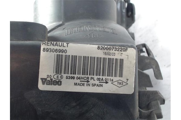 Recambio de faro delantero izquierdo para renault megane ii berlina 5p referencia OEM IAM 8200073220F 89306990 