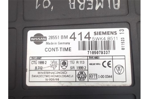 Recambio de centralita cierre para nissan almera (n16/e) referencia OEM IAM  28551BM 