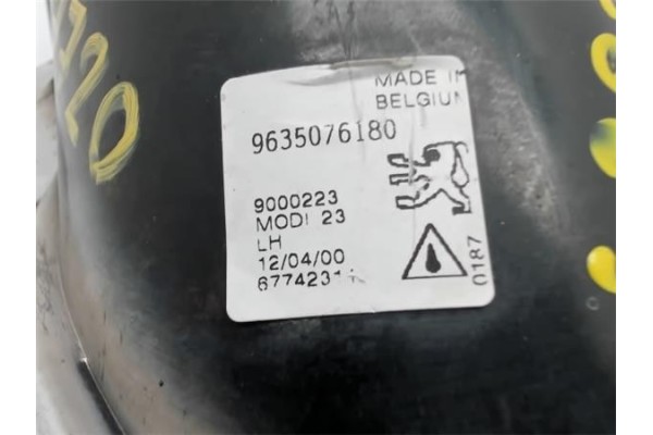 Recambio de faro antiniebla izquierdo para peugeot 206 cc (2001) 2.0 cc [2,0 ltr. - 100 kw 16v cat (rfn / ew10j4)] referencia OE