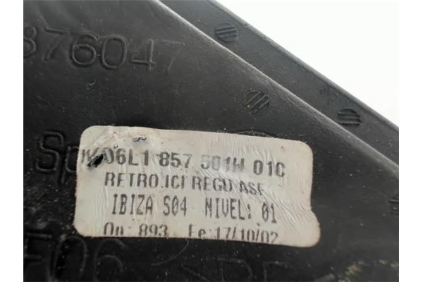 Recambio de retrovisor izquierdo para seat ibiza (6l1) referencia OEM IAM 6L1857501H01C  