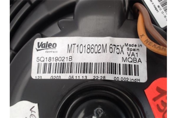 Recambio de motor calefaccion para seat leon (5f1) referencia OEM IAM (5Q1819021B) (MT1018602M) 5Q1819021B , AUDI | 5Q1819021B ,