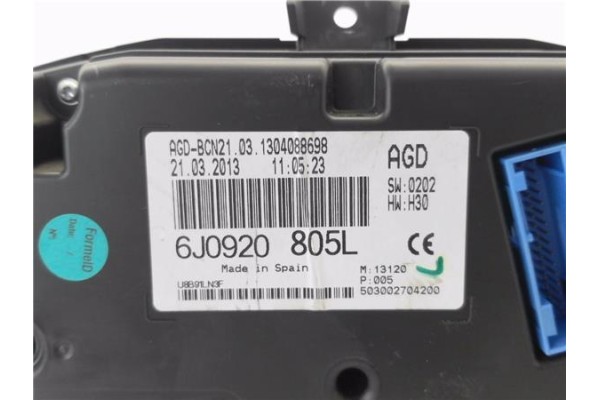 Recambio de cuadro completo para seat ibiza berlina (6j5) 1.6 tdi referencia OEM IAM 6J0920805L  