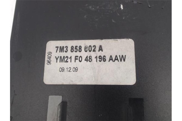 Recambio de portaobjetos consola central para seat alhambra (7v9) referencia OEM IAM 7M3858802A  