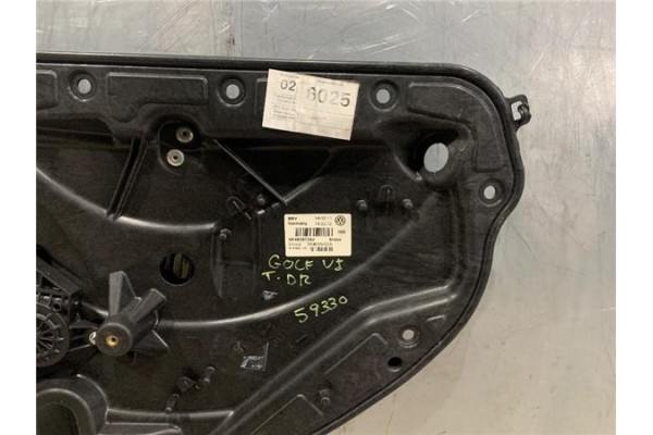 Recambio de mecanismo elevalunas trasero derecho para volkswagen golf vi (5k1) 1.4 advance referencia OEM IAM 5K4839462  