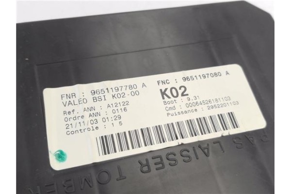 Recambio de bsi para peugeot 307 (3a/c) 2.0 hdi 90 referencia OEM IAM 9651197080  