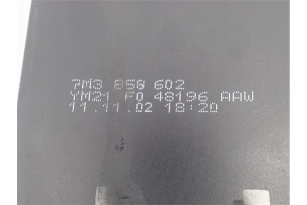 Recambio de portaobjetos consola central para seat alhambra (7v9) referencia OEM IAM 7M3858602  
