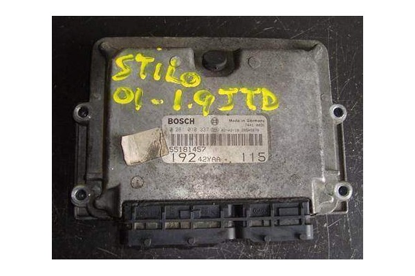 Recambio de centralita para fiat stilo (192) 1.9 jtd (192_xe1a) referencia OEM IAM 55181457 0281010337 