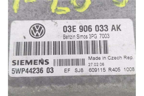 Recambio de centralita para volkswagen polo iv (9n1) 1.2 12v referencia OEM IAM 03E906033AK 5WP4423603 