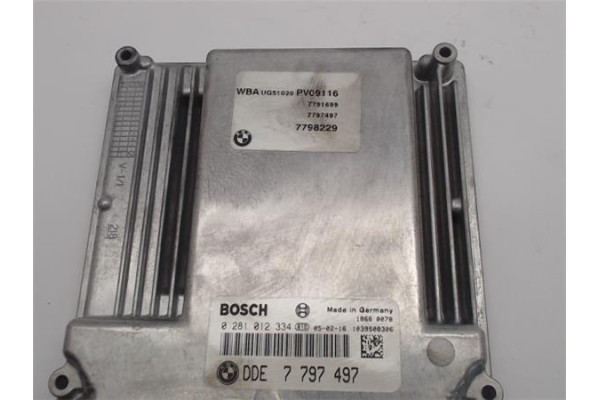 Recambio de centralita para bmw serie 1 berlina (e81/e87) 2.0 120d referencia OEM IAM 7797497 0281012334 