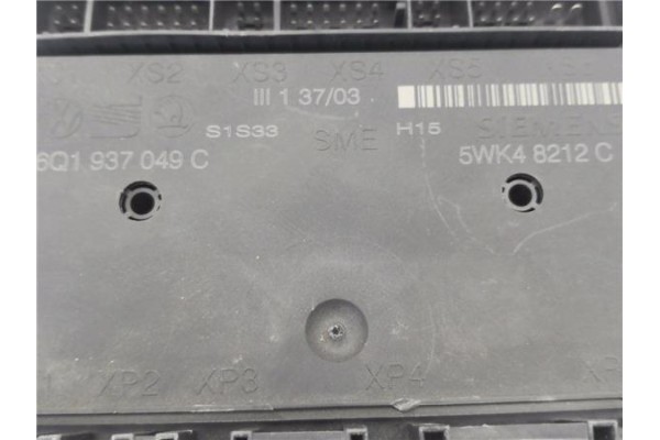 Recambio de centralita para volkswagen polo iv (9n1) 1.4 tdi referencia OEM IAM 6Q1937049C 5WK48212C 