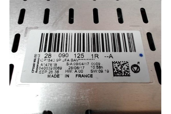 Recambio de pantalla para renault grand scenic iv 1.2 tce referencia OEM IAM 280901251R A14761B 
