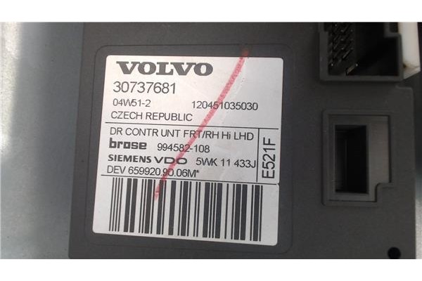 Recambio de mecanismo elevalunas delantero derecho para volvo s40 berlina 1.6 referencia OEM IAM 30710149  