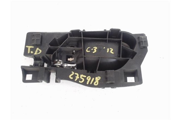 Recambio de manilla int. puerta trasero derecha para citroen c3 1.4 attraction referencia OEM IAM 9683446577 9683446077 