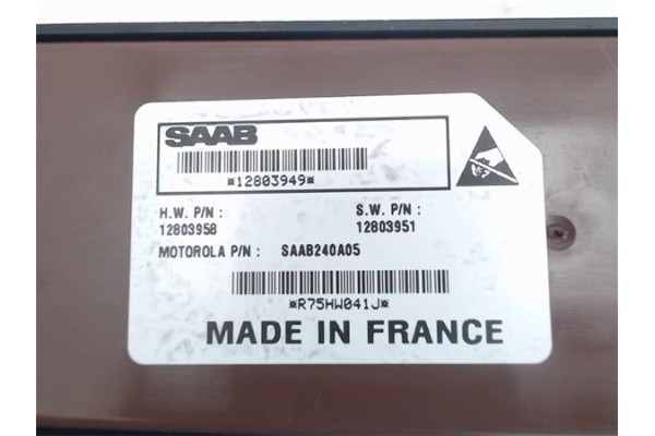 Recambio de modulo confort para saab 9-3 cabriolet 2.0 t referencia OEM IAM 12803949  