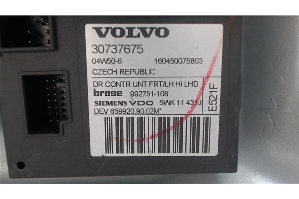 Recambio de mecanismo elevalunas delantero izquierdo para volvo s40 berlina 1.6 referencia OEM IAM 30710149  