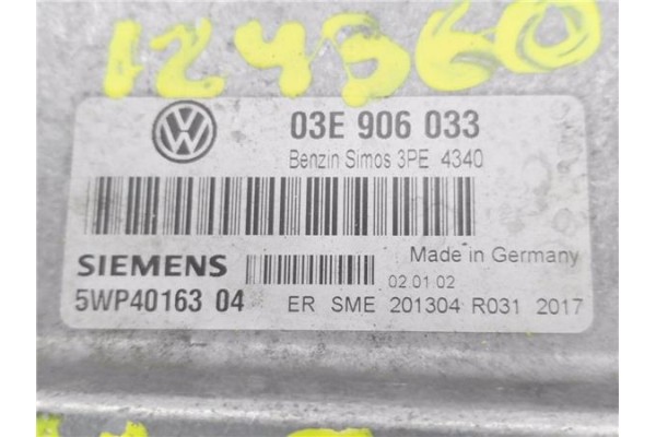 Recambio de centralita para volkswagen polo iv (9n1) 1.2 12v referencia OEM IAM 03E906033 5WP4016304 
