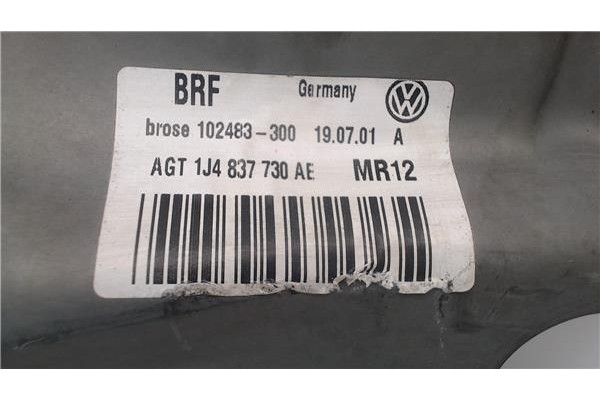 Recambio de mecanismo elevalunas delantero derecho para volkswagen golf iv berlina (1j1) 1.9 tdi referencia OEM IAM 1C0959802A  