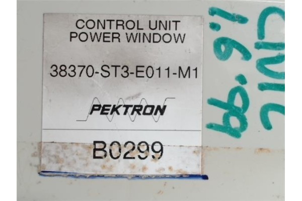 Recambio de centralita para honda civic berl. 5 (ma/mb) 1.6 ls (mb1) referencia OEM IAM 38370ST3E011M1  