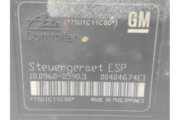 Recambio de nucleo abs para opel zafira b(2005) 1.7 cosmo [1,7 ltr. - 92 kw 16v cdti] referencia OEM IAM 13224860BJ 10020602874 