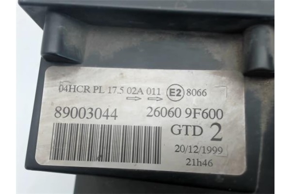 Recambio de faro delantero izquierdo para nissan primera berlina (p11) referencia OEM IAM 89003044 260609F600 