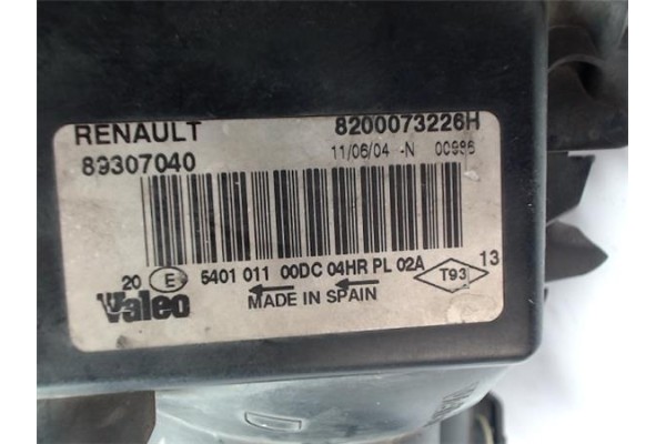 Recambio de faro delantero dcho para renault megane ii berlina 3p referencia OEM IAM 8200073226H 89030469 