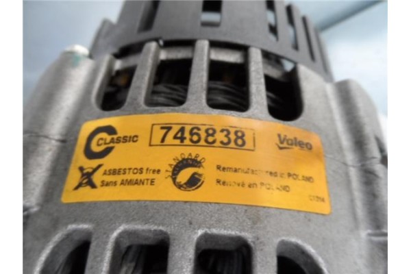 Recambio de alternador para peugeot 206 1.9 d referencia OEM IAM 746838 VALEO 