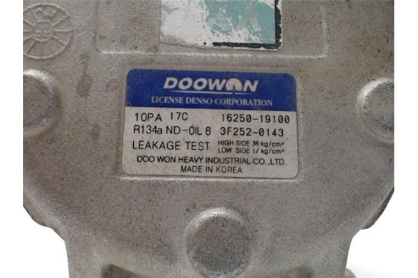 Recambio de compresor aire acond. para kia carens (rs) 2.0 crdi referencia OEM IAM 1625019100 3F2520143 