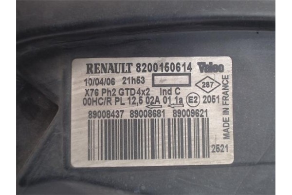 Recambio de faro delantero izquierdo para renault kangoo i (f/kc0) referencia OEM IAM 8200150614  2601000Q0L , NISSAN | 26060206