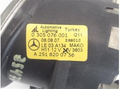Recambio de faro antiniebla izquierdo para mercedes-benz clase b (bm 245) 2.0 180 cdi (245.207) referencia OEM IAM A2518200756  