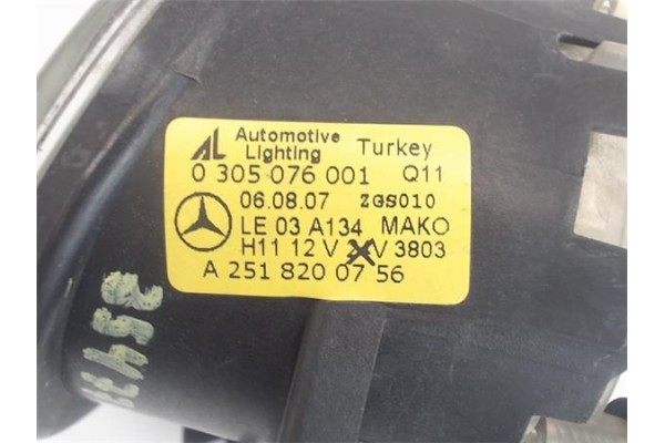 Recambio de faro antiniebla izquierdo para mercedes-benz clase b (bm 245) 2.0 180 cdi (245.207) referencia OEM IAM A2518200756  