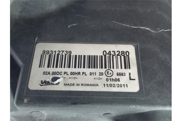 Recambio de faro delantero izquierdo para renault megane ii berlina 5p referencia OEM IAM 89312739 043280 