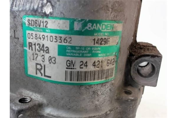 Recambio de compresor aire acond. para opel astra g cabrio 2.2 dti referencia OEM IAM 24421642 1429F 1854112 , OPEL | 244216+42 