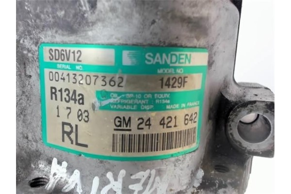 Recambio de compresor aire acond. para opel meriva 1.3 cosmo referencia OEM IAM 24421642 1429F 1854112 , OPEL | 244216+42 , OPEL