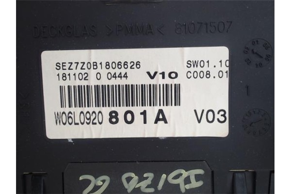 Recambio de cuadro completo para seat ibiza (6l1) 1.9 sdi referencia OEM IAM VDO110080104010A 81071507 