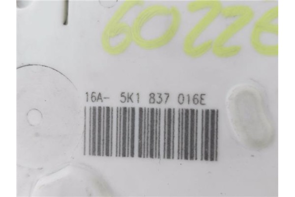 Recambio de cierre electromagnetico delantero derecho para volkswagen polo v (6r1) 1.0 referencia OEM IAM 5K1837016E  