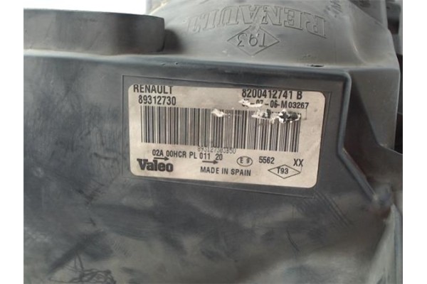 Recambio de faro delantero izquierdo para renault megane ii berlina 5p referencia OEM IAM 89312730 043280 